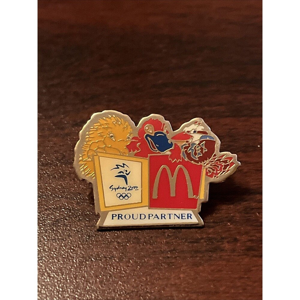 McDonald’s 2000 Sydney Olympics Mascot Pin Sid Millie Olly Employee Lapel Pin
